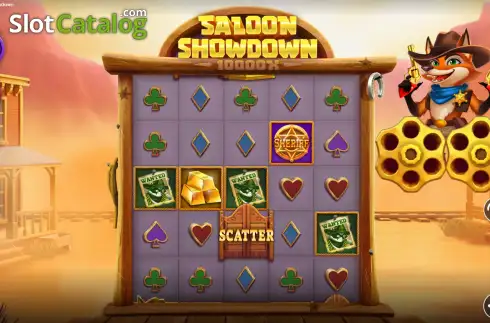 Οθόνη2. Saloon Showdown 10,000x Κουλοχέρης 