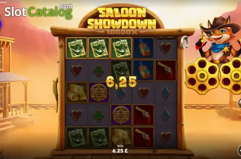 Οθόνη3. Saloon Showdown 10,000x Κουλοχέρης 