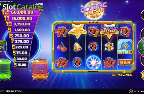 Οθόνη2. Cosmic Rush Hyper Hitz Κουλοχέρης