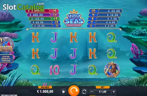 Οθόνη3. Gods of Seas Triton's Fortune Κουλοχέρης
