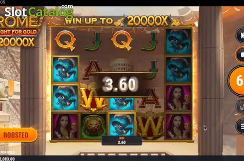 Οθόνη5. Rome Fight For Gold Κουλοχέρης