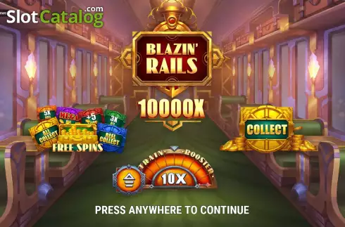 Οθόνη2. Blazin' Rails Κουλοχέρης 