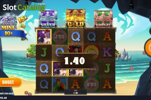 Οθόνη3. Boom Pirates Fight For Gold Κουλοχέρης