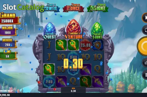 Οθόνη5. Dragons of Arcane Wild Κουλοχέρης 