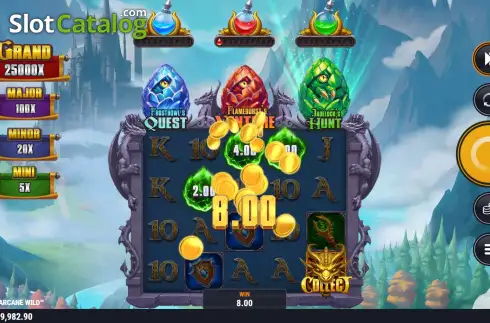 Οθόνη6. Dragons of Arcane Wild Κουλοχέρης 