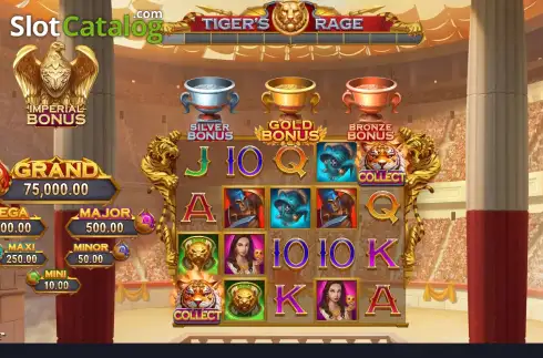 Οθόνη2. Rome Fight For Gold The Tiger's Rage Κουλοχέρης