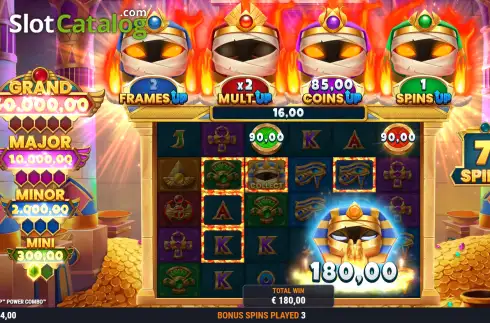 Οθόνη3. Mummy Mania Perks Up Power Combo Κουλοχέρης