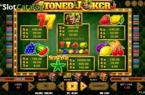 Οθόνη5. Stoned Joker 40 Κουλοχέρης