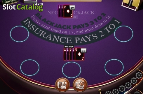 Οθόνη5. Neon Blackjack Classic Κουλοχέρης