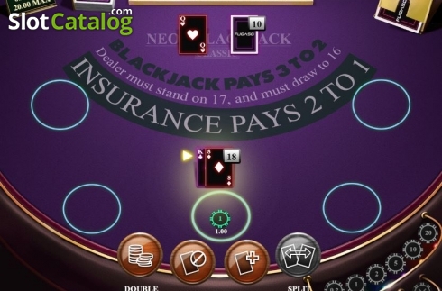 Οθόνη6. Neon Blackjack Classic Κουλοχέρης
