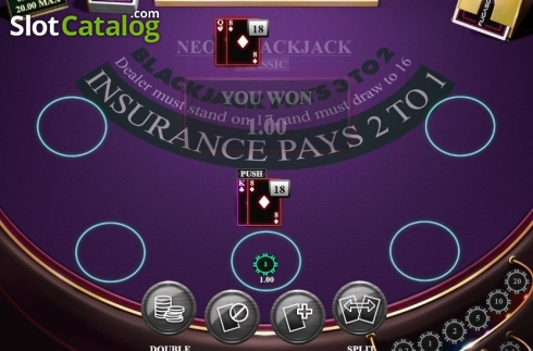 Οθόνη7. Neon Blackjack Classic Κουλοχέρης