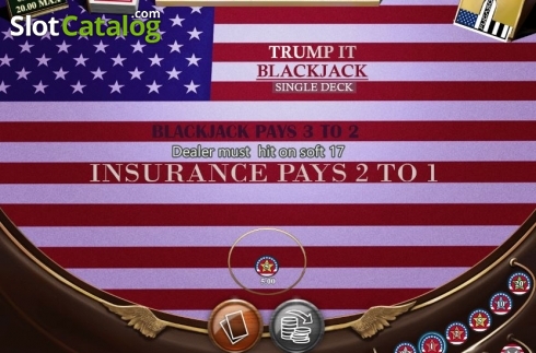 Οθόνη3. Trump It Blackjack Single Deck Κουλοχέρης 