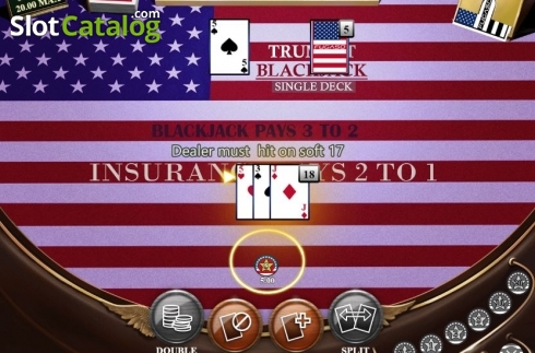 Οθόνη5. Trump It Blackjack Single Deck Κουλοχέρης 