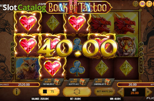 Οθόνη5. Book Of Tattoo 2 Κουλοχέρης