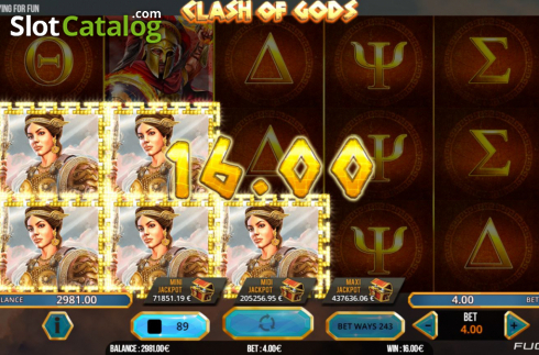 Οθόνη3. Clash of Gods Κουλοχέρης