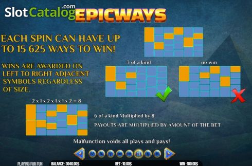 Οθόνη9. The Mummy Win Hunters Epicways Κουλοχέρης