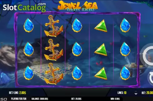 Οθόνη2. Jewel Sea Pirate Riches Κουλοχέρης