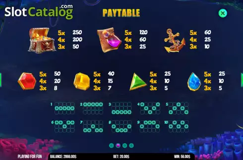 Οθόνη6. Jewel Sea Pirate Riches Κουλοχέρης