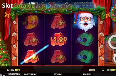 Οθόνη3. Santa's Jingle Wheel Κουλοχέρης