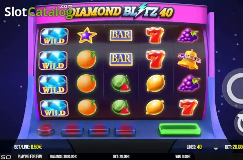 Οθόνη2. Diamond Blitz 40 Κουλοχέρης 