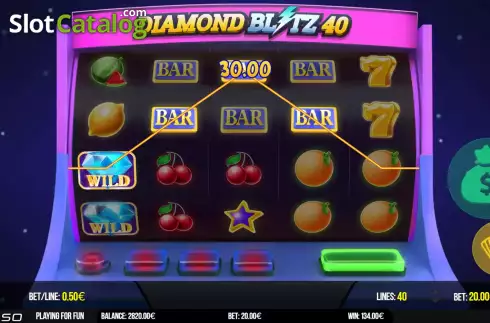 Οθόνη3. Diamond Blitz 40 Κουλοχέρης 