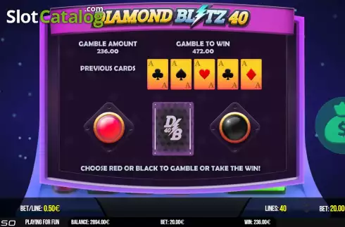 Οθόνη5. Diamond Blitz 40 Κουλοχέρης 