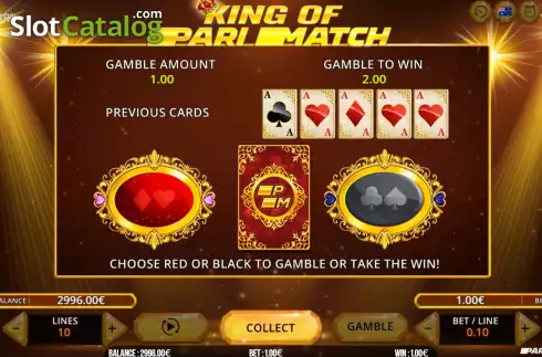 Οθόνη5. King of Parimatch Κουλοχέρης
