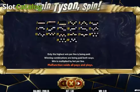 Οθόνη8. Spin Tyson, Spin! Κουλοχέρης