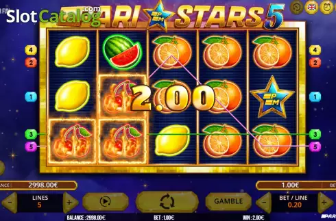 Οθόνη3. Pari Stars 5 Κουλοχέρης