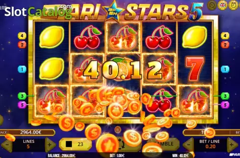 Οθόνη5. Pari Stars 5 Κουλοχέρης
