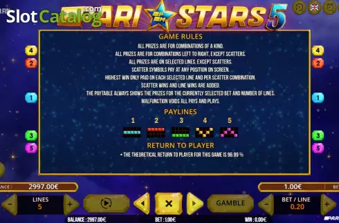 Οθόνη8. Pari Stars 5 Κουλοχέρης