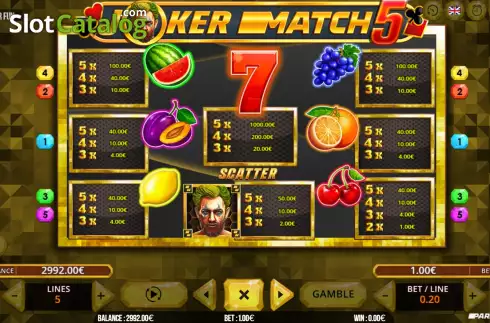 Οθόνη6. Joker Match 5 Κουλοχέρης