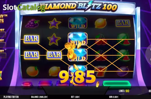Οθόνη4. Diamond Blitz 100 Κουλοχέρης