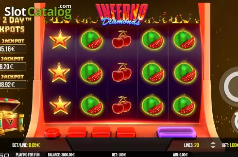 Οθόνη2. Inferno Diamonds Κουλοχέρης