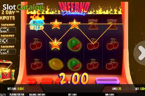 Οθόνη3. Inferno Diamonds Κουλοχέρης