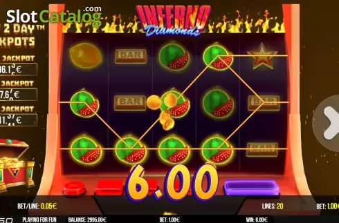 Οθόνη4. Inferno Diamonds Κουλοχέρης