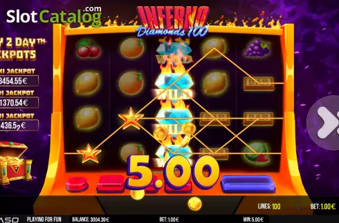 Οθόνη6. Inferno Diamonds 100 Κουλοχέρης