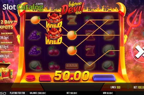 Οθόνη3. Inferno Devil 100 Κουλοχέρης