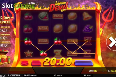 Οθόνη4. Inferno Devil 100 Κουλοχέρης