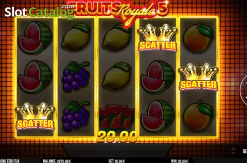 Οθόνη3. Fruits Royale 5 Κουλοχέρης