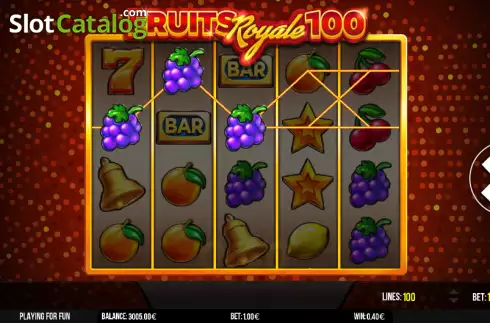 Οθόνη4. Fruits Royale 100 Κουλοχέρης