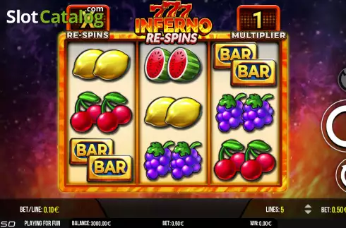 Οθόνη2. Inferno 777 Re-spins Κουλοχέρης 