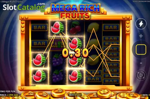 Οθόνη3. Mega Rich Fruits Κουλοχέρης