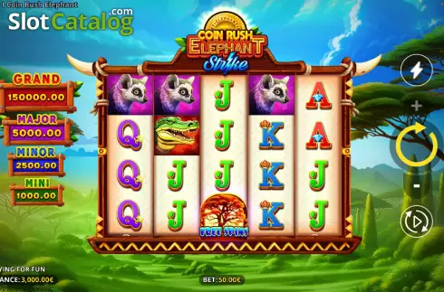 Οθόνη2. Coin Rush: Elephant Strike Κουλοχέρης