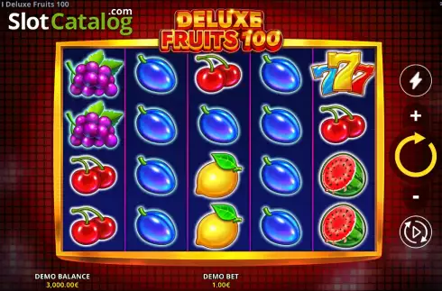 Οθόνη2. Deluxe Fruits 100 Κουλοχέρης 