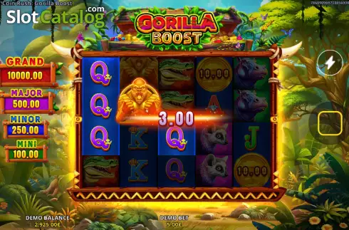 Οθόνη3. Coin Rush: Gorilla Boost Κουλοχέρης