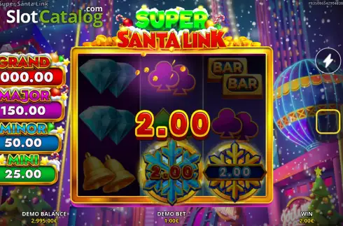Οθόνη3. Super Santa Link Κουλοχέρης