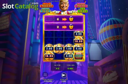Οθόνη3. Trump It Mania: Hot Bonus Κουλοχέρης