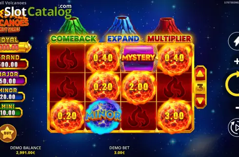 Οθόνη2. Fireball Volcanoes: Trinity Series Κουλοχέρης