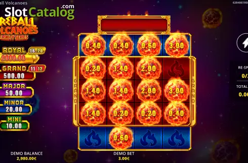 Οθόνη3. Fireball Volcanoes: Trinity Series Κουλοχέρης
